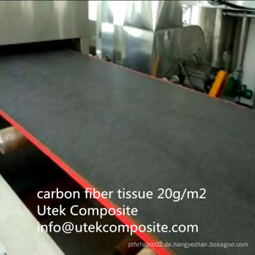 Hochtemperaturbeständigkeit 20 GSM Carbon Fiber Tissue